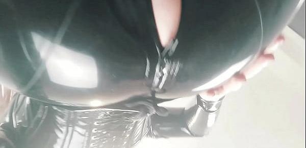  Latex Rubber Selfie Video Catsuit Fetish Teasing by Arya Grander